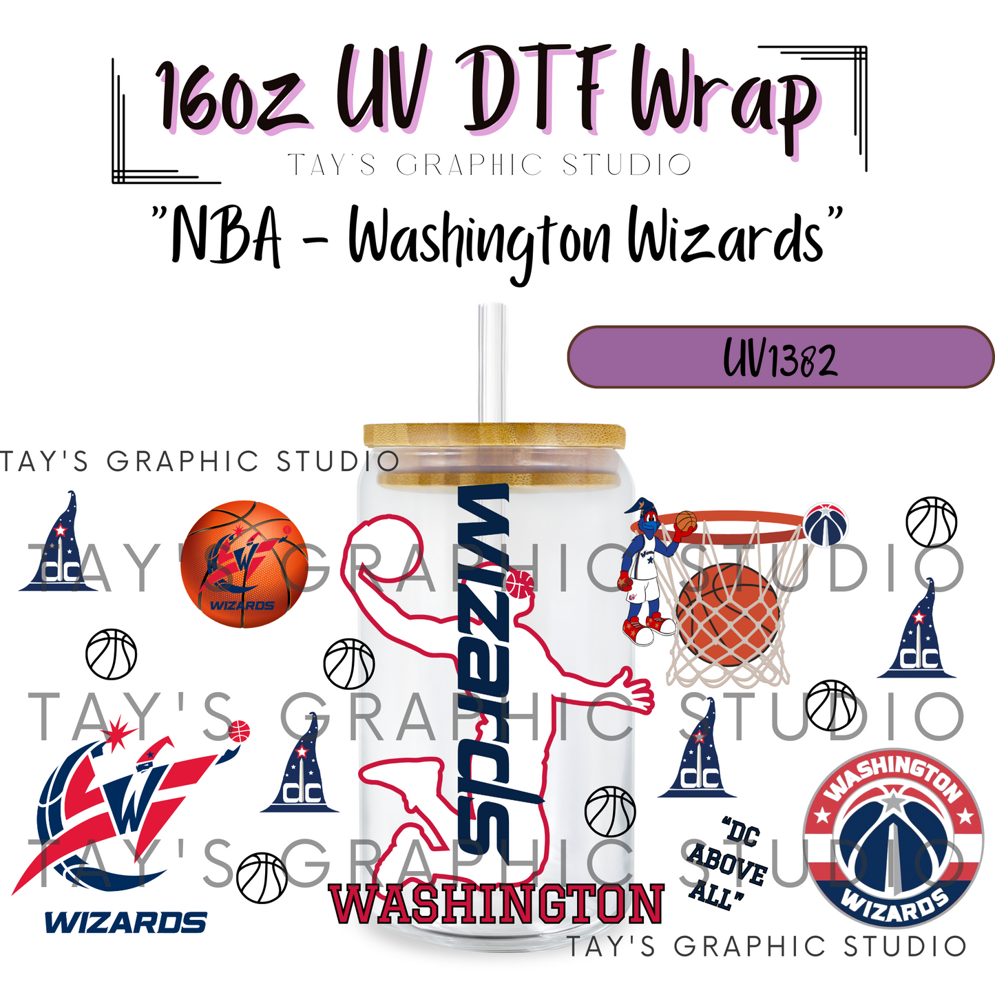 Exclusive - NBA Basketball UV DTF Wrap - All 30 NBA Team Wraps - MTO