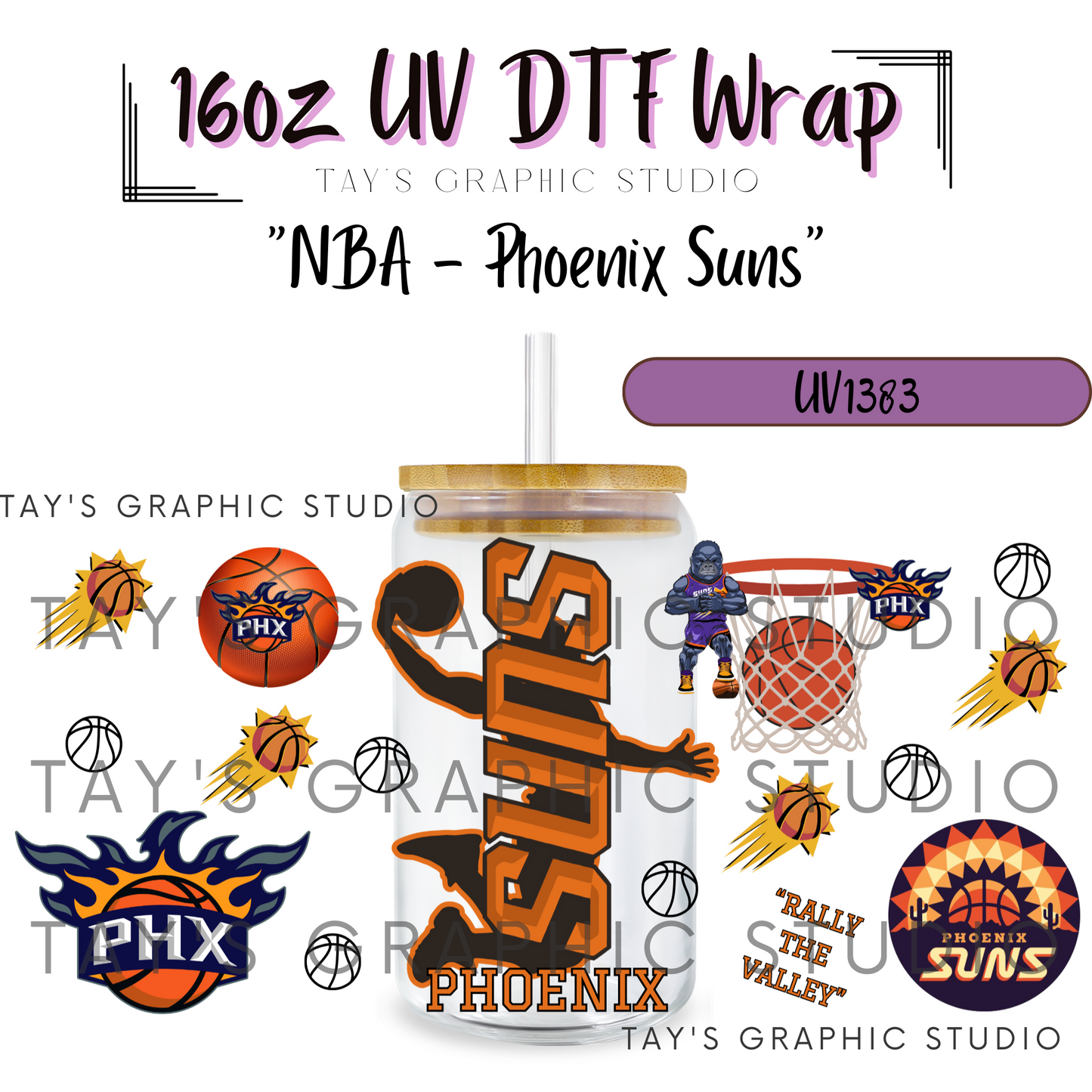 Exclusive - NBA Basketball UV DTF Wrap - All 30 NBA Team Wraps - MTO