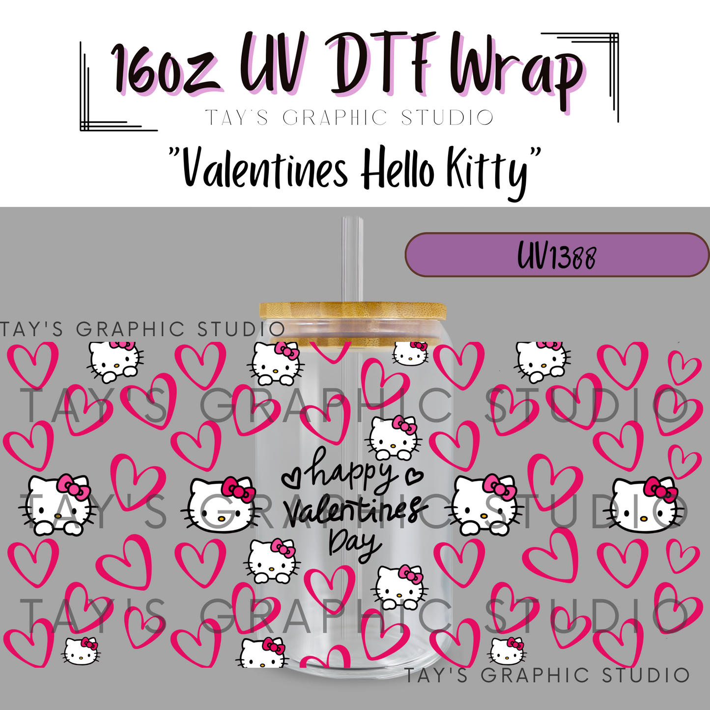 Exclusive - Valentines Hello Kitty Wrap - MTO