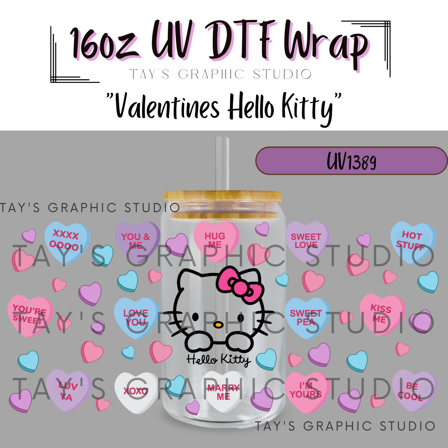 Exclusive - Valentines Hello Kitty Wrap - MTO