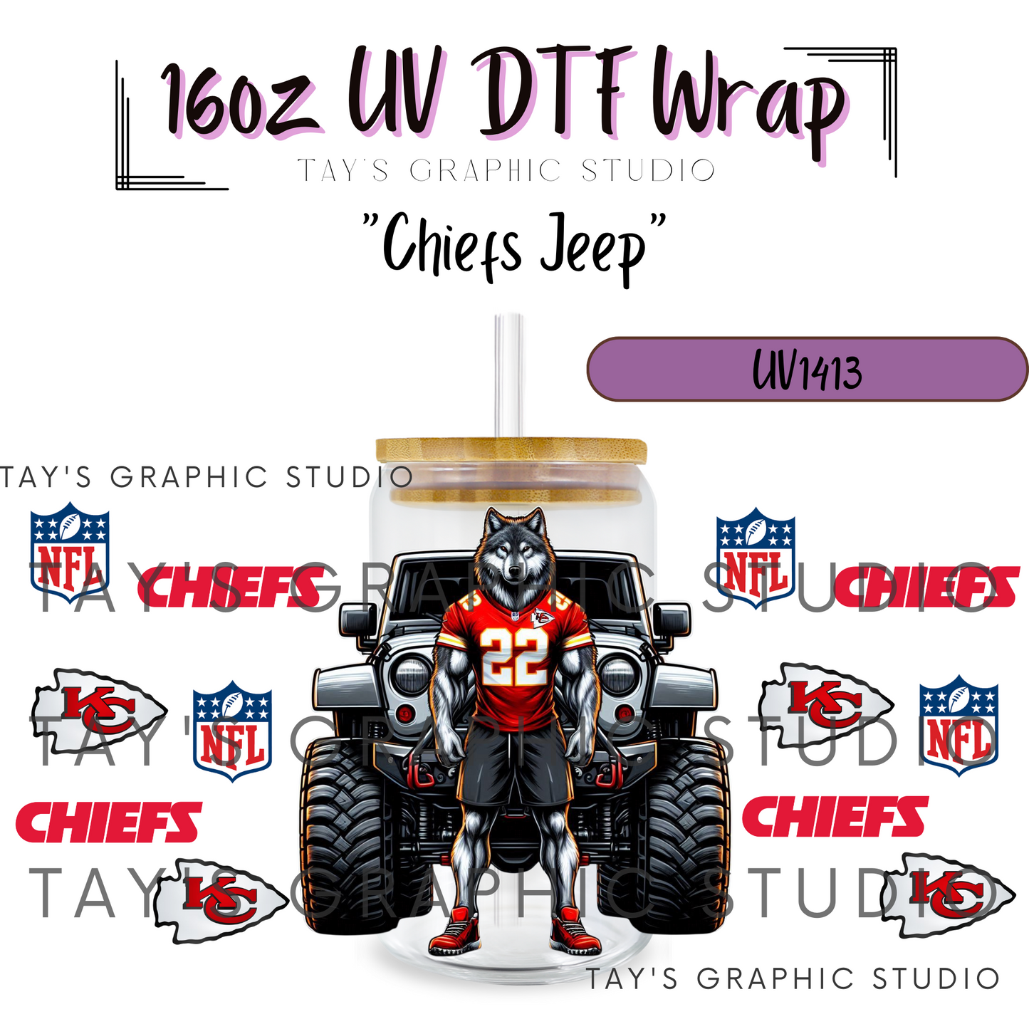 Exclusive - Kansas City Chiefs NFL Jeep Wrap - MTO