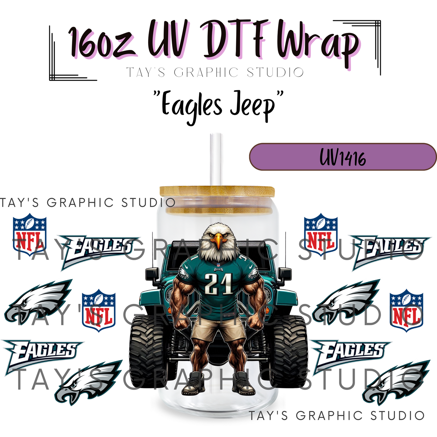 Exclusive - Eagles Jeep Wrap - MTO