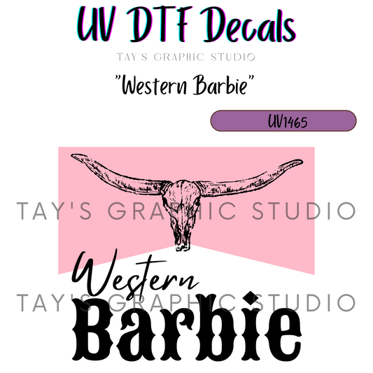 Exclusive - Western Barbie Decal - MTO