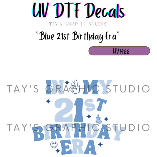 Exclusive - 21st Birthday Decals - 2 COLOR OPTIONS - MTO