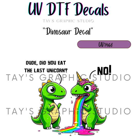 Exclusive - Funny Dinosaur Decal - MTO