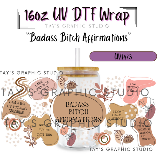 Exclusive - Badass Bitch Affirmations Wrap - MTO