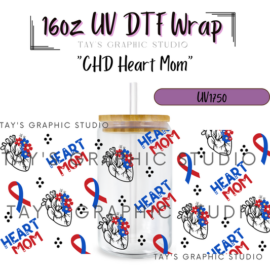 Exclusive - 2 Options - CHD Heart MOM & DAD Wrap OPTIONS - MTO