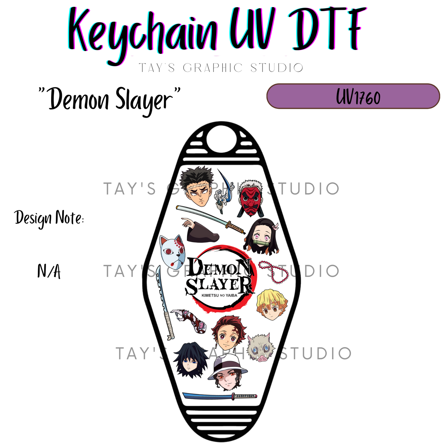 Exclusive - Demon Slayer Motel Keychain Decal - MTO