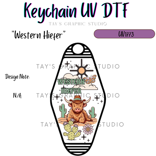 Exclusive - Western Heifer Motel Keychain Decal - MTO