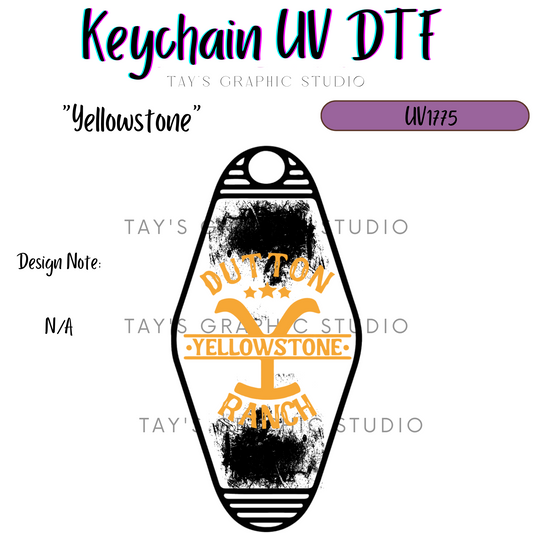 Exclusive - Dutton Ranch Yellowstone Distressed Motel Keychain Decal - MTO