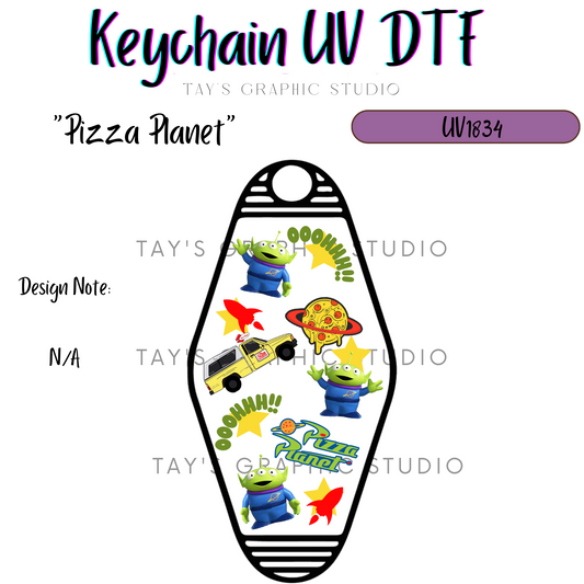 Exclusive - Pizza Planet Motel Keychain Decal - MTO