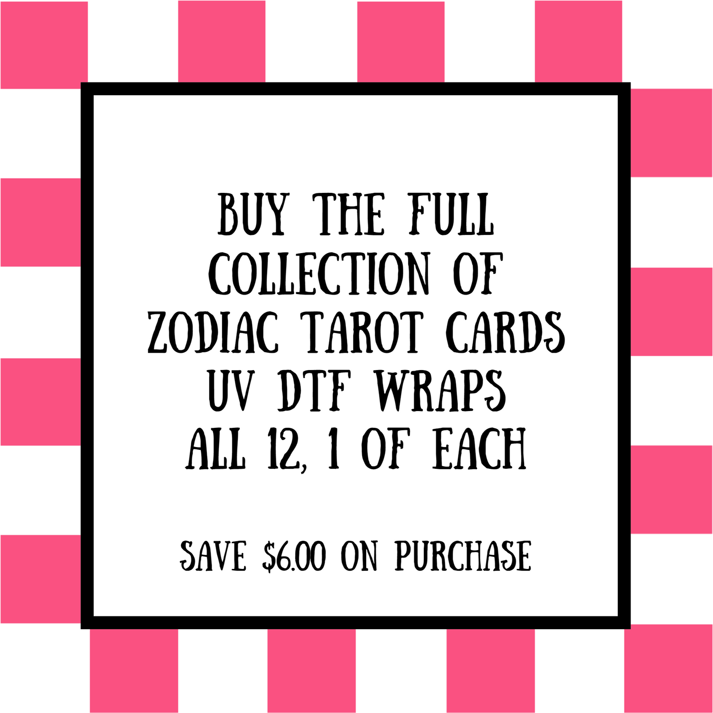 EXCLUSIVE COLLECTION - Zodiac Sign Tarot Cards Collection - 12 Zodiac Sign Wraps